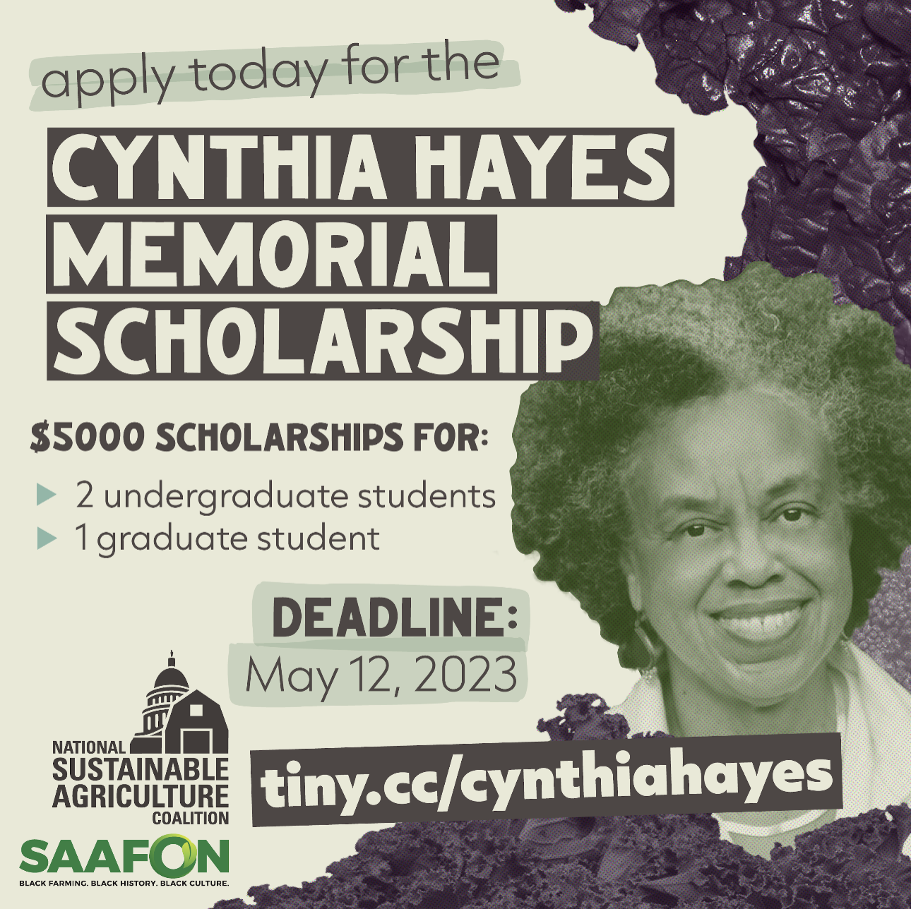 Cynthia Hayes Memorial Scholarship Recognizes Outstanding Leadership in Sustainable Agriculture